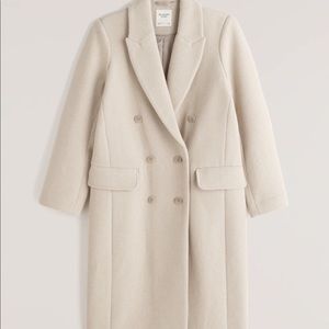 Abercrombie Double-Breasted Wool-Blend Coat